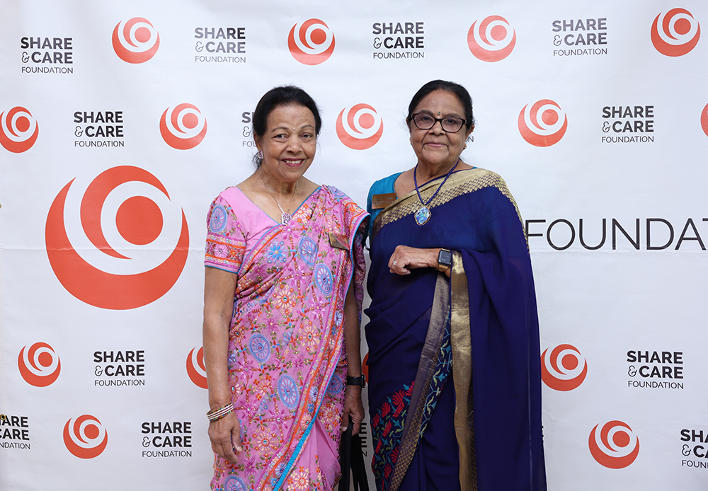 Founding Members serving since over 40 years Dr. Lila Shah & Sudha Bhansali
