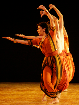 Mallika Sarabhai and Company in a Bharatanatyam dance performance