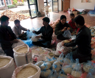 On the ground relief in Nepal