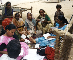 Indian women learning.